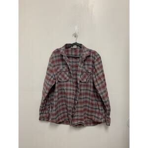 MuskOx Flannel Mens XXL Red Plaid Flannel Button Down Preppy Outdoors